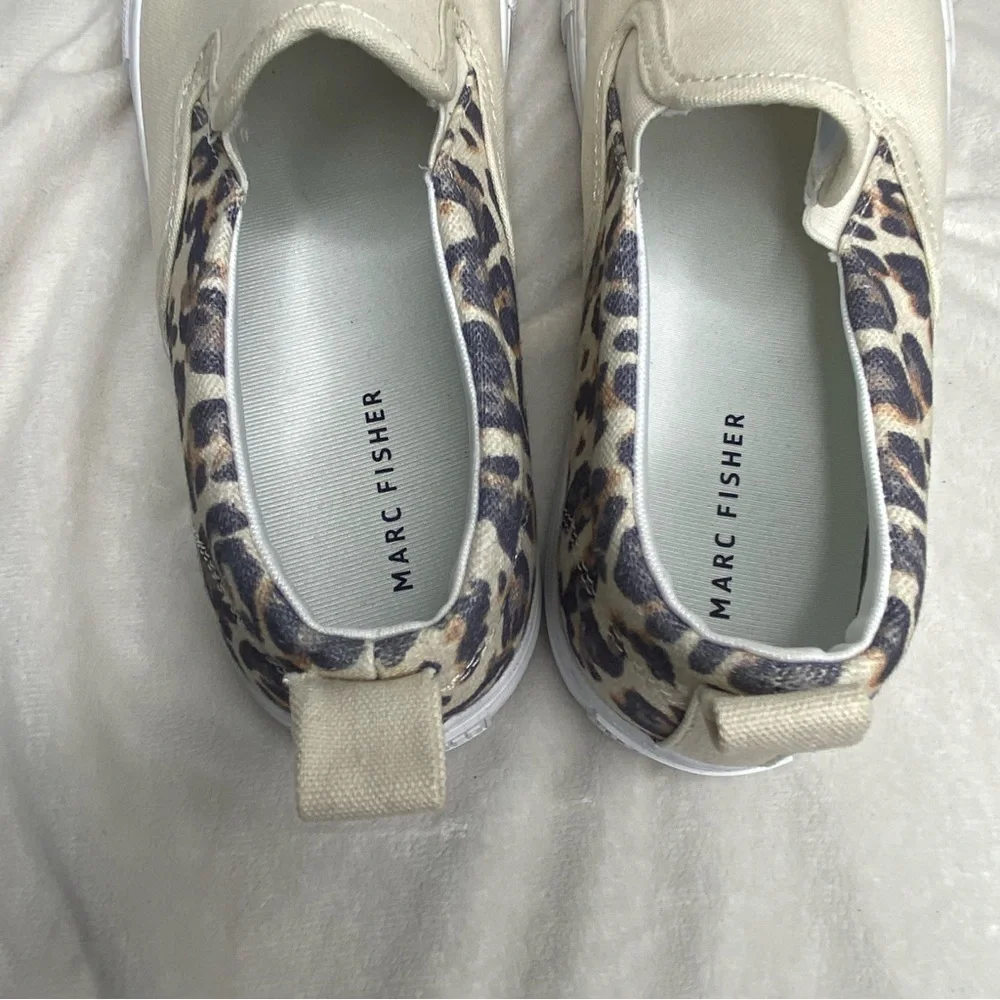 Marc Fisher Leopard Canvas Loafer